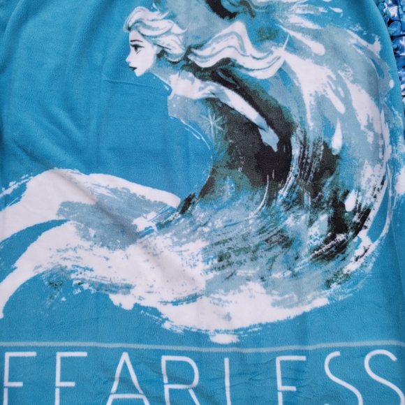 Frozen II Elsa & The Nokk Water Spirit Horse No-Sew Reversible Tie Fleece Blank